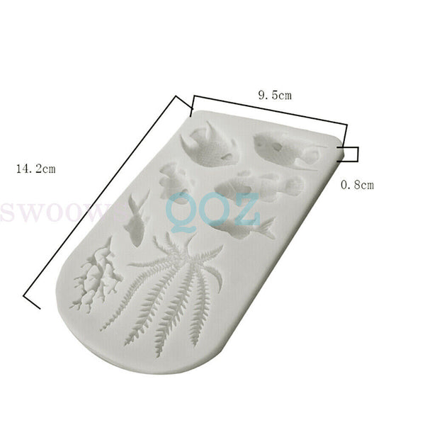 Sea Shell Silicone Fondant Mould Cake Sugar Craft Starfish Icing Baking Mold AU