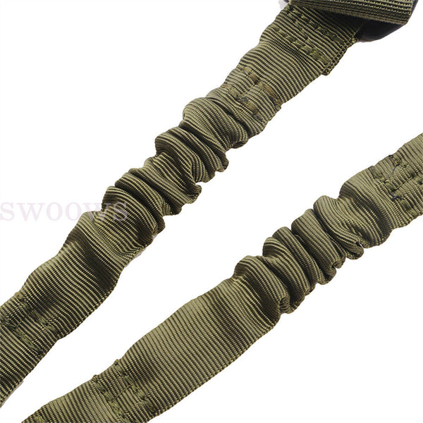 Tactical 2 Point Rifle Gun Sling Strap Adjustable Shotgun Belt Swivel Mount