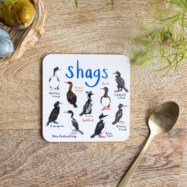 Set of 6 Bird Pun Coasters Funny Coasters Table Protect Cup Mugs Mat for Drink