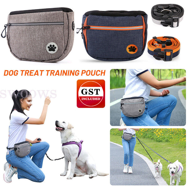 Pet Dog Puppy Obedience Training Treat Bag Feed Bait Food Snack Pouch Belt Bags