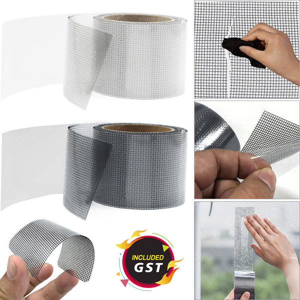 1/2Window Door Repair Tape Fly Screen Insect Repellent Repair Tape Self Adhesive