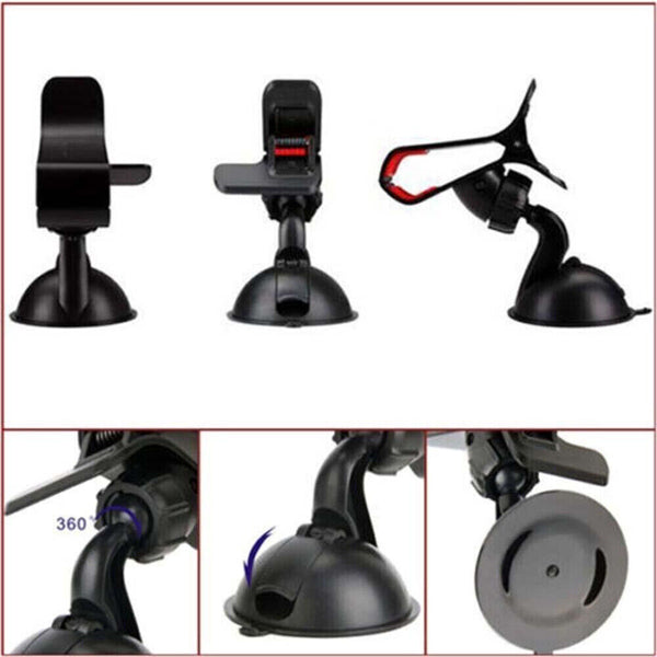 Car Windshield Mount Cradle Holder Stand Mobile Phone for iPhone Samsung GPS