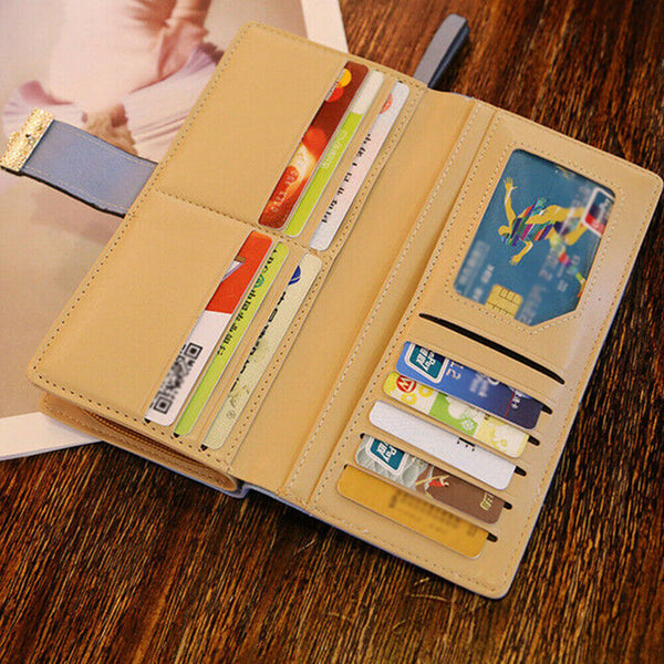Fashion Women Wallet PU Leather Long Purse Clutch Case Credit Card Pouch Holder