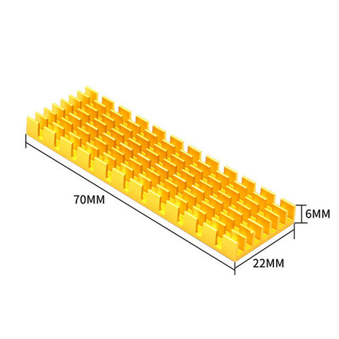 M.2NGFF SSD NVMe Heat Sink Heatsink M2 2280PCIE SSD Hard Disk Aluminium cooling