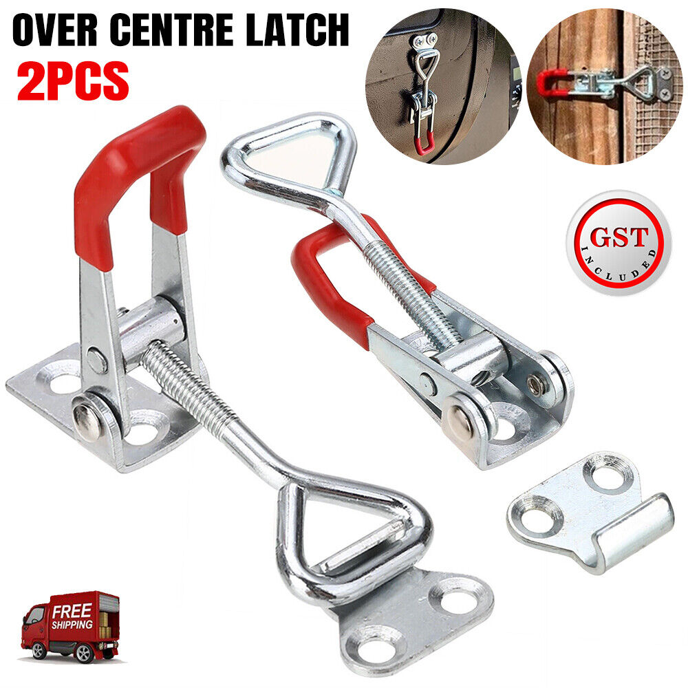 NEW 2Pcs Centre Latch Trailer Toggle 70-81mm Overcentre Latch Fastener UTE 4WD