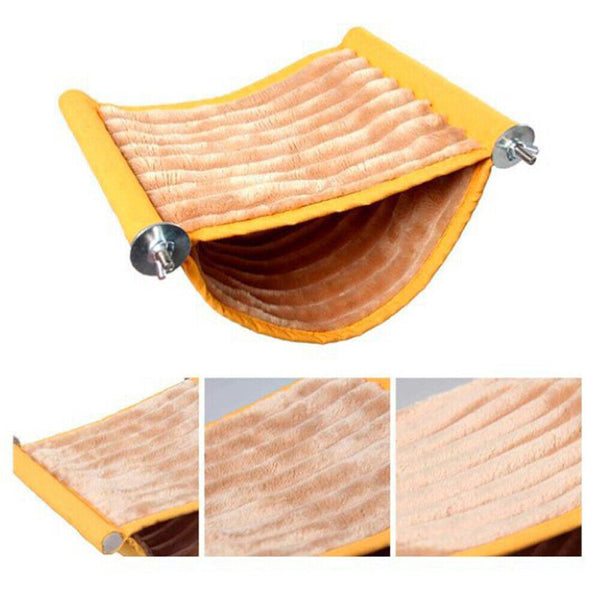 Winter Warm Bird Nest Bed Hanging Hammock Snuggle Hut Parrot House Tent Toy