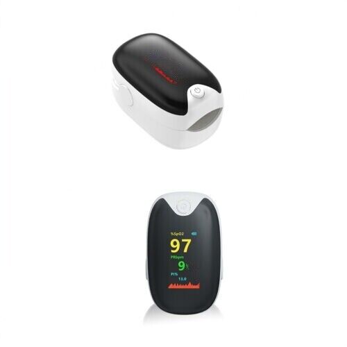 Professional Finger Pulse Oximeter Blood Oxygen Saturation Monitor Heart Rate .