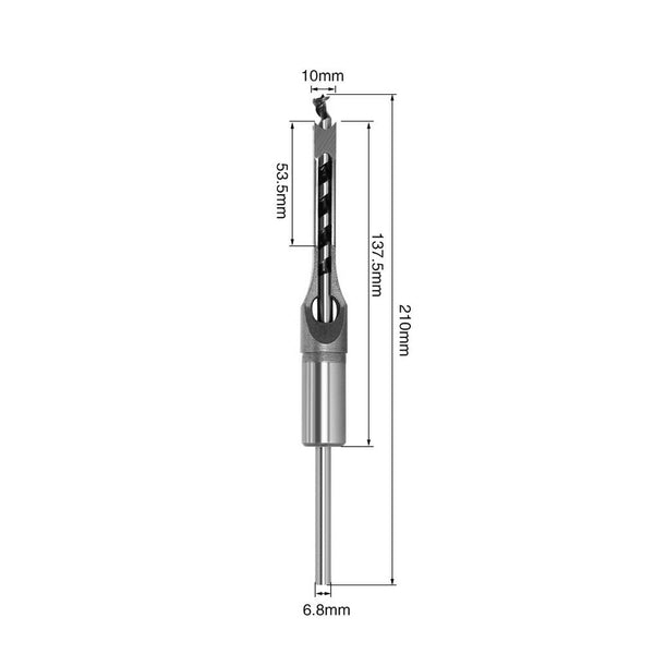 6.4/8/10/12.7mm HSS Square Hole Drill Bit Mortising Chisels Woodworking Tool