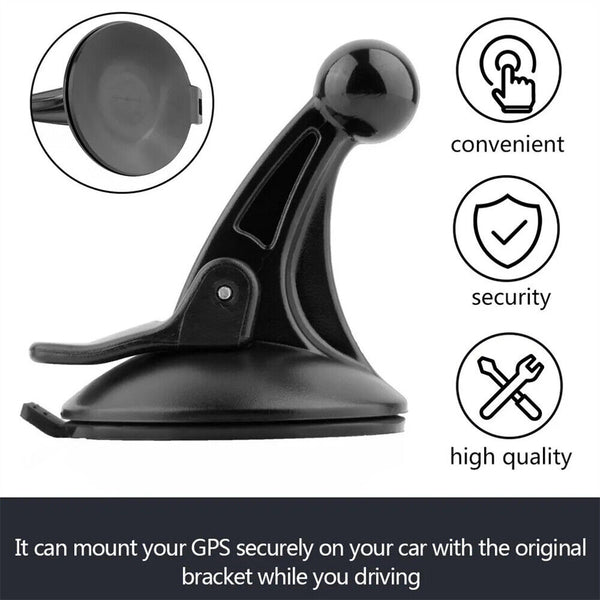 2PCS GPS Holder Sucker Suction Mount Suction Cup for Garmin Nuvi Black