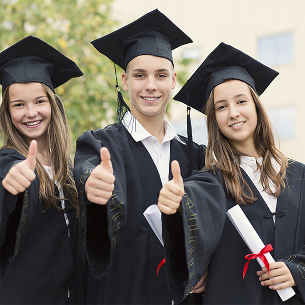 Mortarboard Graduation Hat Academic Cap Black Bachelor Master Chancellor Hat AU