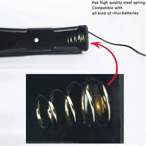 10PCS 18650 Single Battery HOLDER Case Rechargeable 18650 Wire Lead LITHIUM