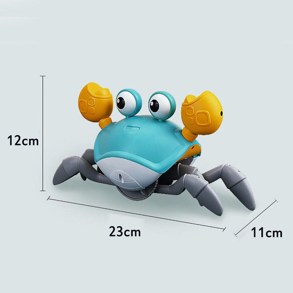 Music Crawling Crab Electric Baby Toy Kids Toddler Interactive Toys LED Light Up