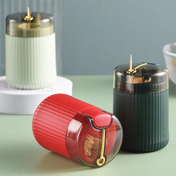 Automatic Toothpick Box Holder Container Portable Toothpick Dispenser