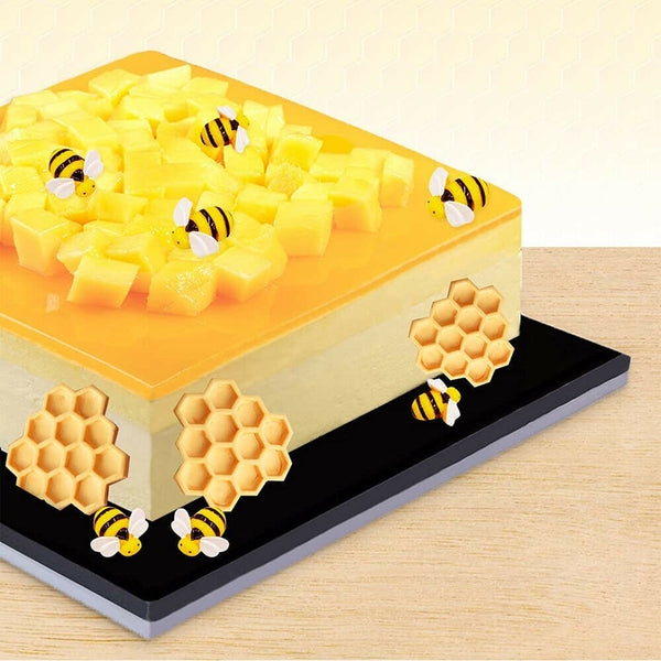 Bee Comb Silicone Mould Cake Decorating Topper Chocolate Baking Mat Border Mold