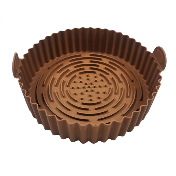 Tray Round Oven Baking Tray Reusable Liner Insert Dish for Air Fryer Basket Tray