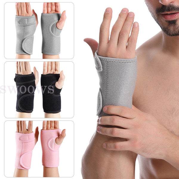 Wrist Support Hand Brace Band Carpal Gloves Tunnel Splint Arthritis Sprains Pain