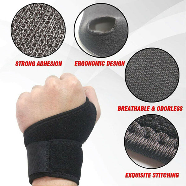 Wrist Support Splint Brace Protection Strap Carpel Tunnel forCTS RSI Pain Relief