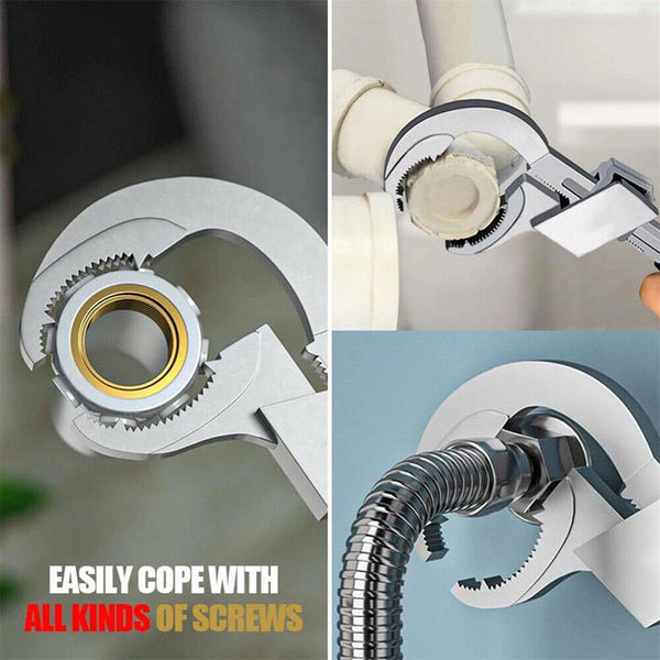 Multifunction Adjustable Double-ended Wrench Bathroom Water Pipe Spanners Tool