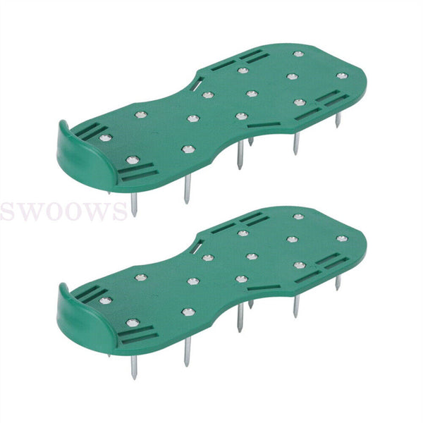 1 Pair Garden Lawn Aerator Spike Spiked Shoes Triple Bulk Stramps Seeding Farm