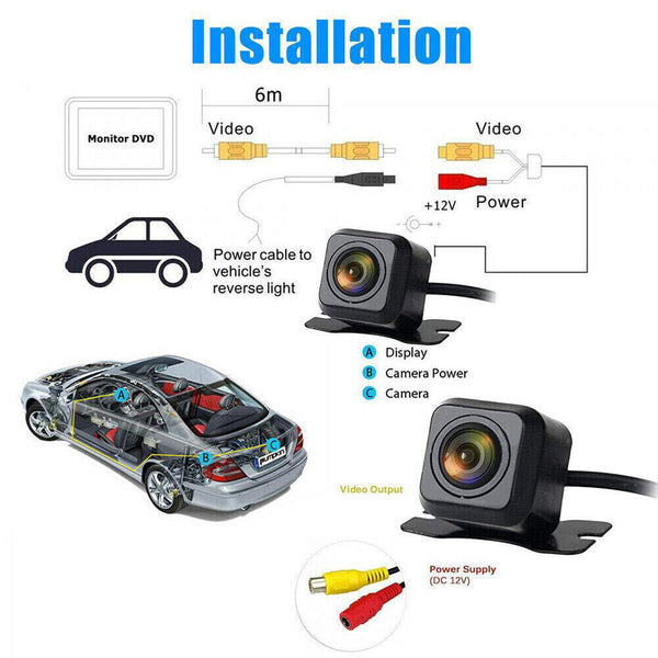 HD night vision reversing camera  reversing parking camera rear view waterproof