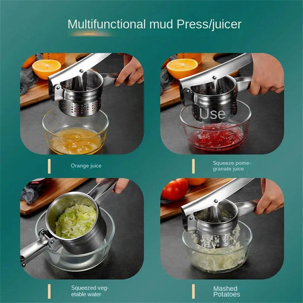 Potato Ricer Masher Fruit Stainless Steel Press Professional Juicer Puree Gnocch