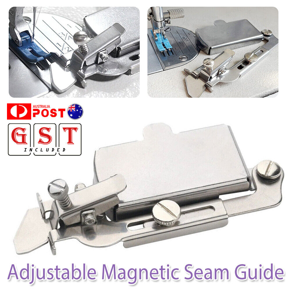 Adjustable Magnetic Seam Guide Multifucntional Straight Line Hems Sewing Ruler