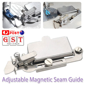 Adjustable Magnetic Seam Guide Multifucntional Straight Line Hems Sewing Ruler