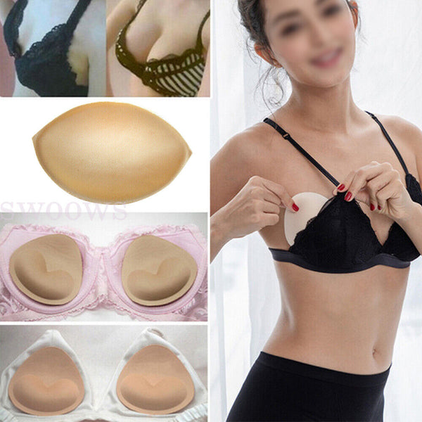 Removable Bra Bikini Breast Foam Push Up Pads Insert Enhancer Triangle Swimsuit