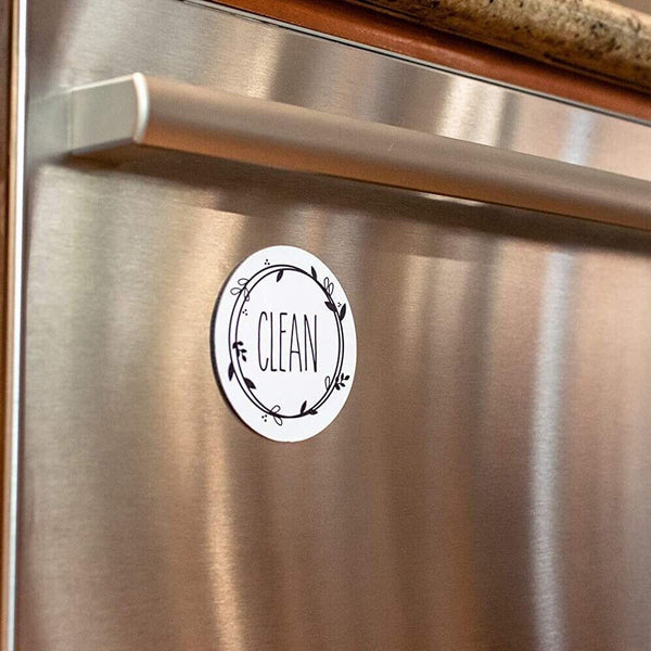 New Design Dishwasher Magnet Clean Dirty Sign Double Sided MagnetIndicator