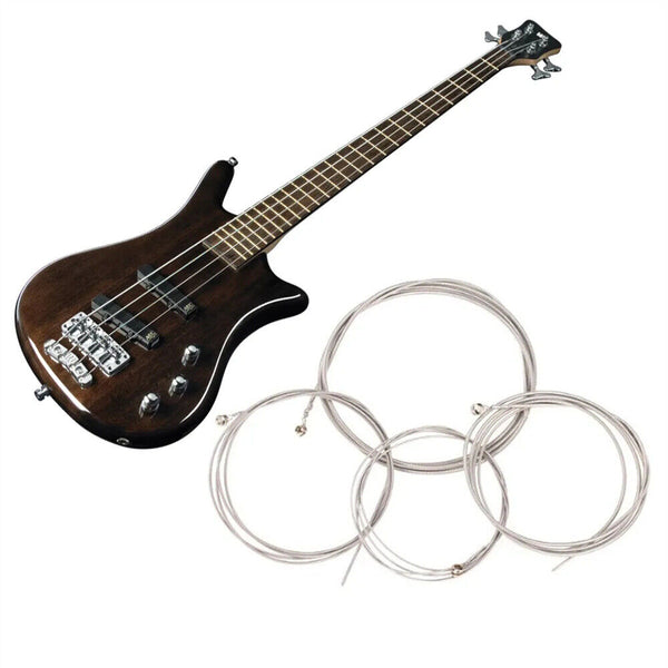 4pcs/set 4-String Bass Strings Gift for Beginner Steel Musical Instruments Parts