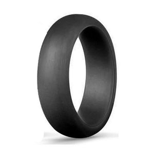 Silicone Rubber Wedding Round Band Ring Flexible Comfortable Work Sport Gym 6MM