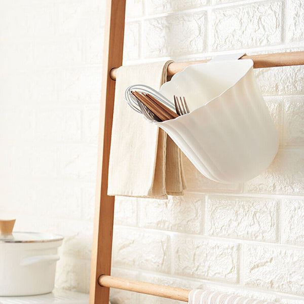 1-4x Hanging Trash Can for Kitchen Cabinet Door Wall Mounted Counter Plastic