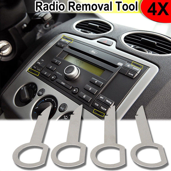 4 pcs Car Stereo Radio Removal Remove Tool 4 Keys For Audi For Mercedes-Benz VW