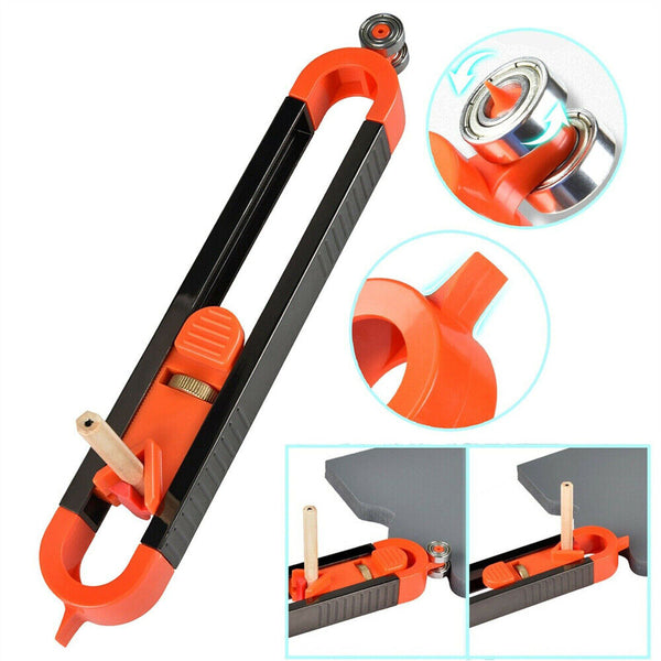 Profile Scribing Contour Gauge Ruler with Lock Precise Carpenter Measuring Tool