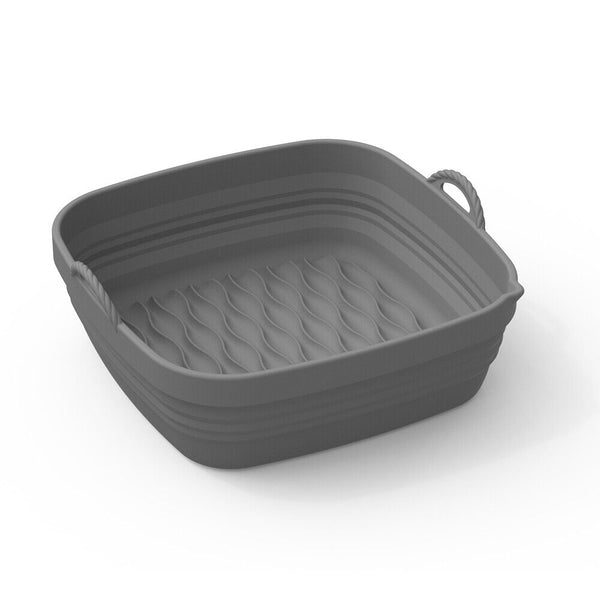 1/2PCS Silicone Pot Basket Liner Non-Stick Baking Tray Reusable FOR Air Fryer