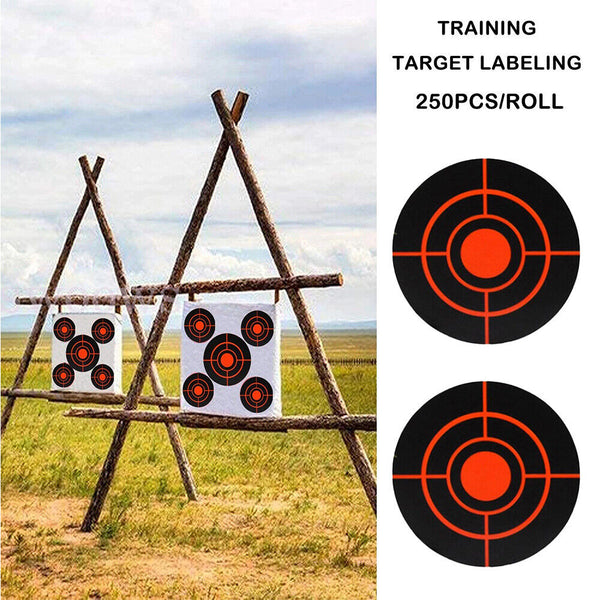 250X/Roll Shooting Target Self Adhesive Target Sticker Targets Splatter Reactive