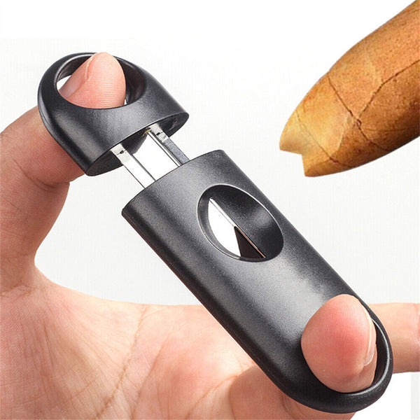 V-Cut Cigar Cutter Stainless Steel Blade Clipper Scissors Tobacco Tool AU