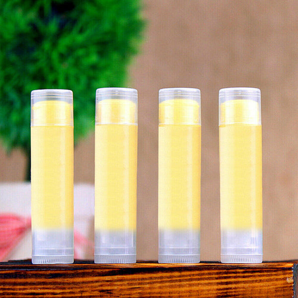 10PCS DIY 5g Clear Empty Lipstick Caps Transparent Container Lip Balm Tubes