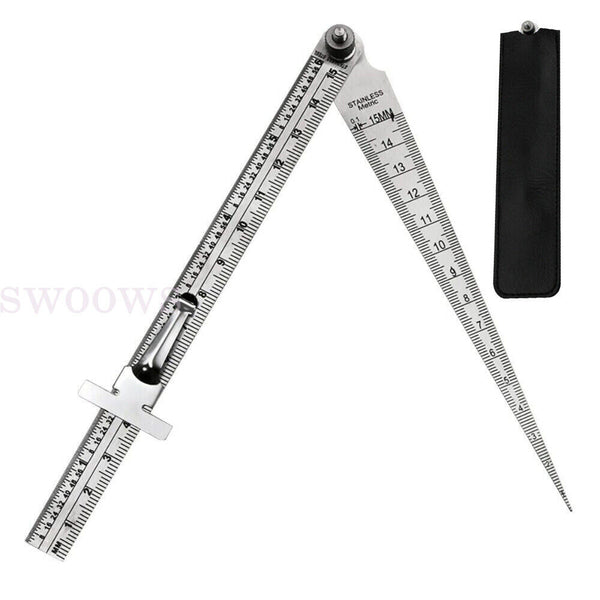 Steel Measuring Tool Taper Welding Gauge GapGauge Depth Ruler Tapered Ruler