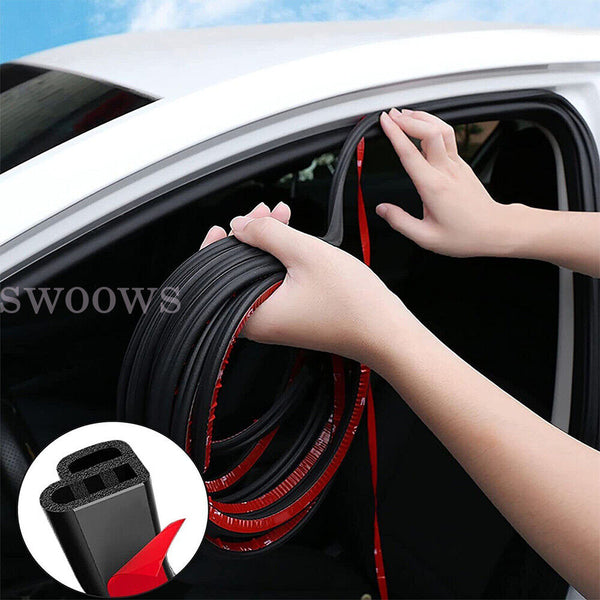 Universal Soundproof Car Door Edge Trim Moulding Seal Strip Rubber Weatherstrip