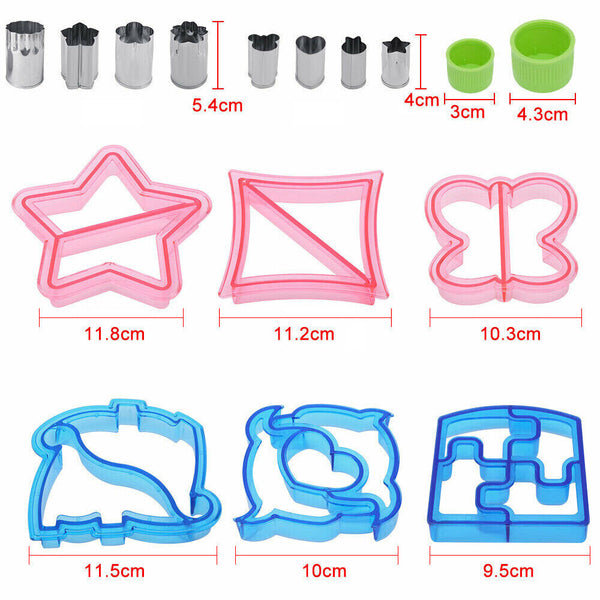 16x Sandwich Cutter Kids DIY Lunch Cake Toast Shape Mold Creative Bread Mould au