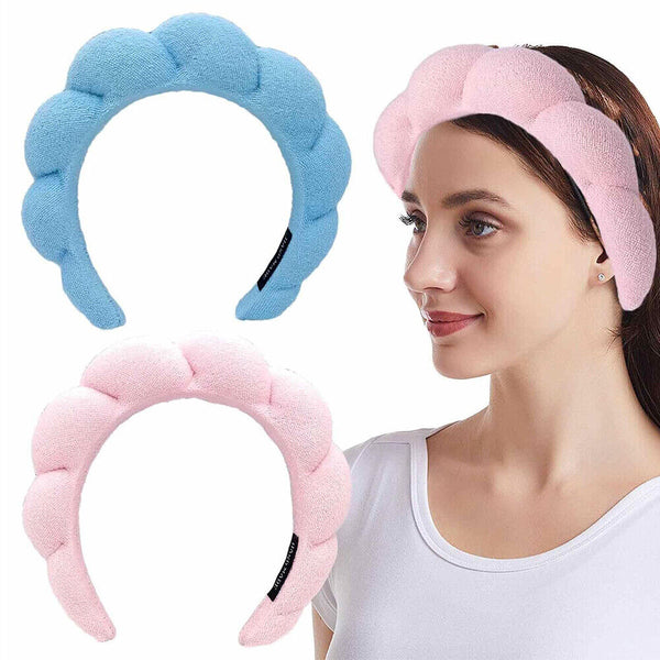 1/5x Spa Headband Sponge Spa Headband for Washing Face Facial Makeup Headband