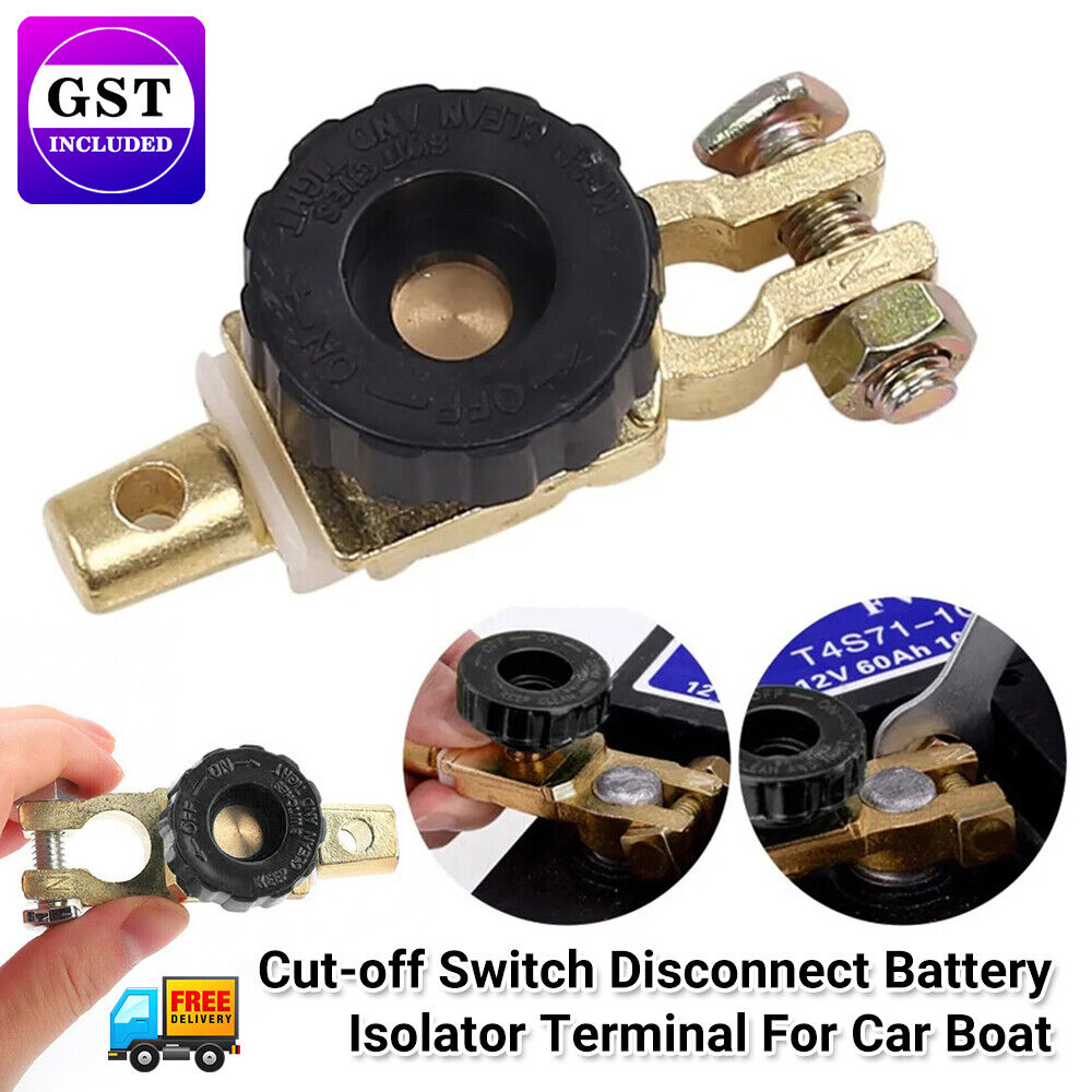 Car Battery Cut-off Switch Disconnect Battery Isolator Terminal For Car Boat  RV