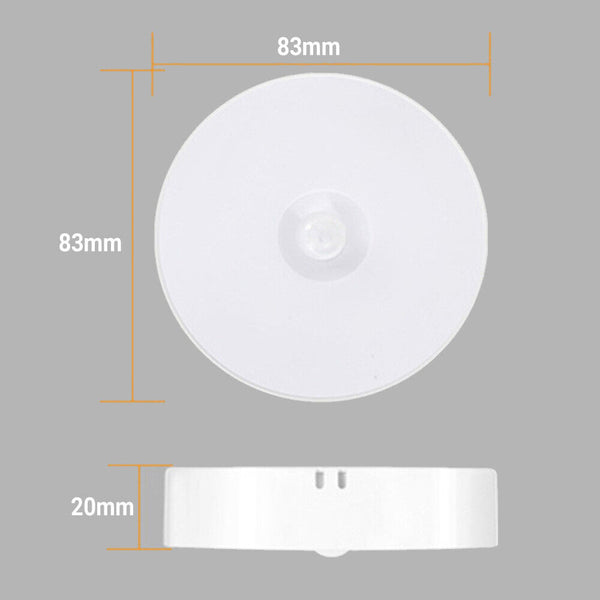 1x/2x/3x Motion Sensor LED Night Light Rechargeable USB Induction Lamp WallMount