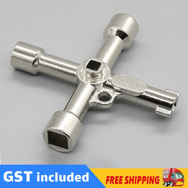 Universal Cross Train Electrical Cabinet Elevator Key Alloy Triangle Square Tool