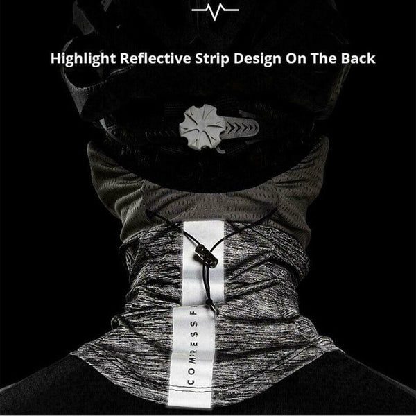 Summer Cycling Face Cover Mask Ice Silk Anti UV Scarf Headband Bandana