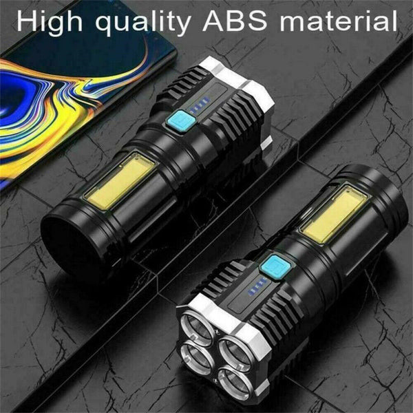 Super Bright 1000000LM Torch Led Flashlight USB Rechargeable Tactical Light