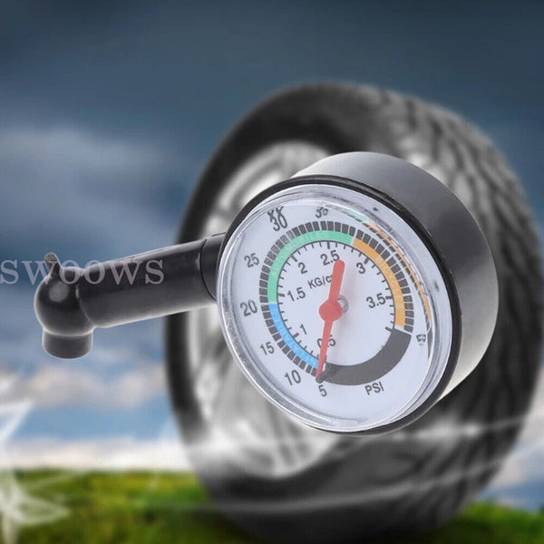 Tire Pressure Guage Dial Car Bike Truck Auto Air PSI Meter Tester Tyre Gauge