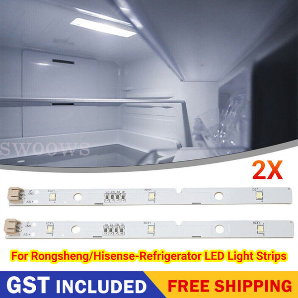 2pcs Durable and Compatible LED Light Strips for Hisense/Rongsheng Refrigerator