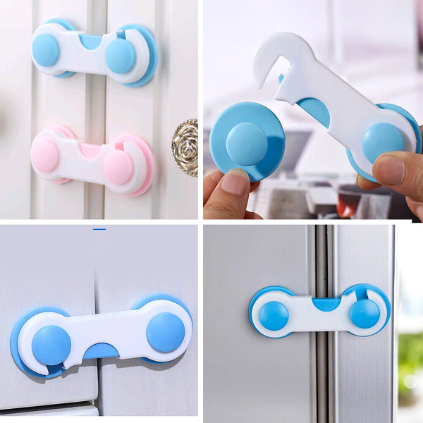 10/20Premium Child Kid Baby Safety Lock ForDoor Drawer Cupboard Cabinet Adhesive